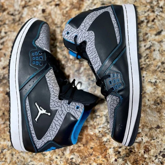 Jordan Shoes Jordan Flight Black Photo Blue Cement Grey Size